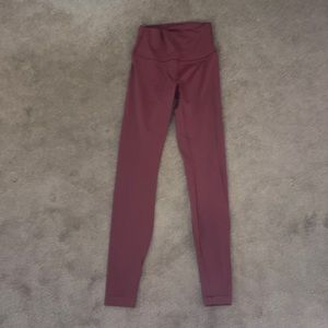 Lululemon leggings size 2 cranberry colored